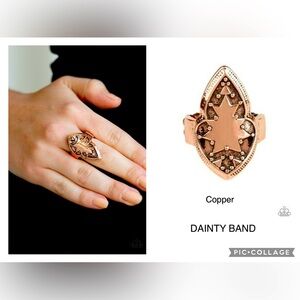 Tribal Ware Copper Dainty Stretchy Band Ring